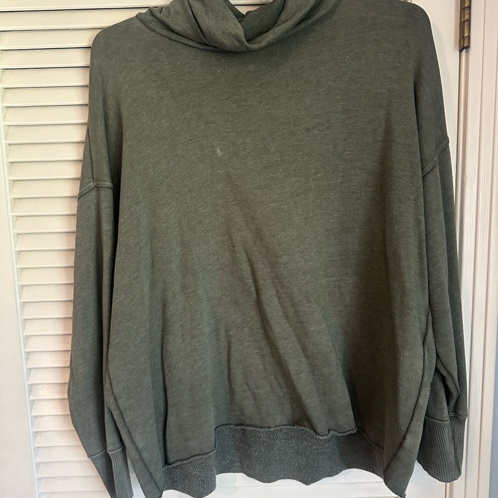 Aerie Olive Cowl Neck Sweater